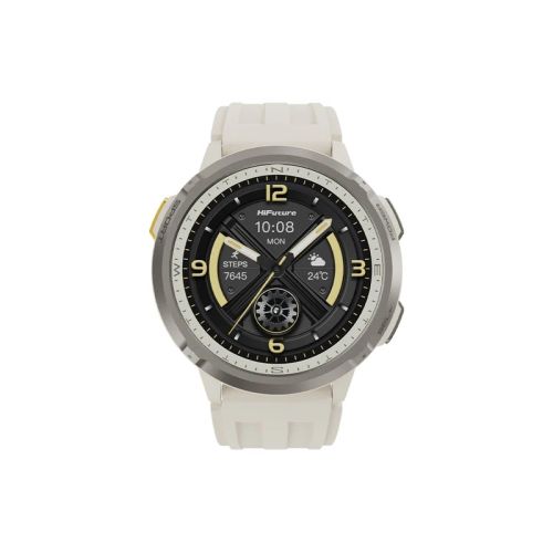 Часовник HiFuture MIX3 Latte, 1.43" AMOLED, 466*466, Powered by Dual Core & Syntra AI, Bluetooth Call, 3ATM Waterproof, Compass & Altimeter, 24/7 True Heart Rate & Blood Oxygen Sensor, Up to 10 days daily use