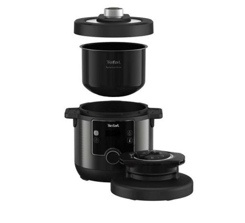 Мултикукър Tefal CY778830 Turbo Cuisine N'Fry 7,6L (Crispy Lid Included), 1200W, Epc, Automatic Prg (10+5Air Frying), Easy Steam Release