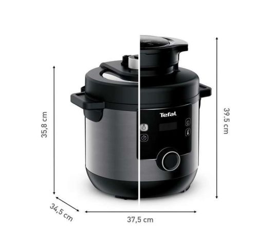 Мултикукър Tefal CY778830 Turbo Cuisine N'Fry 7,6L (Crispy Lid Included), 1200W, Epc, Automatic Prg (10+5Air Frying), Easy Steam Release
