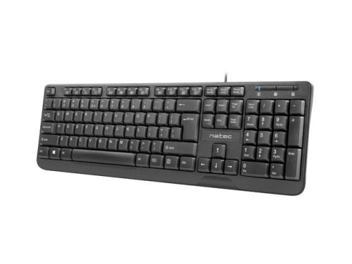 Клавиатура Natec Keyboard Trout US Layout Slim, Black 