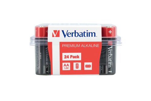 Батерия Verbatim ALKALINE BATTERY AA 24 PACK (BOX)