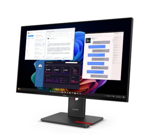 Монитор Lenovo ThinkVision T27ud-40 27" IPS WLED, 3840x2160, 16:9, 48Hz - 60Hz, 4ms, 350 cd/m2, 1500:1, USB hub, HDMI, USB-C, RJ45, Tilt, Swivel, Pivot, Height Adjust Stand