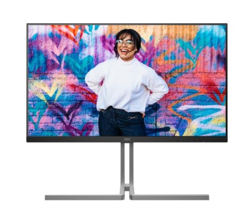 Монитор AOC U32U3CV, 31.5" Nano IPS WLED, 3840x2160@60Hz, 4ms GtG, 400cd m/2, 1000:1, 50M:1 DCR, Adaptive Sync, FlickerFree, Anti Blue Light, 3Wx2, Tilt, Height Adjust, Pivot, Swivel, 2xHDMI, DP, USB hub