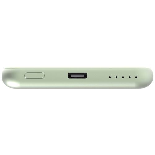 Външна батерия Verbatim MCP-5GN Power Pack 5000 mAh with UBS-C PD 20W / Magnetic Wireless Charging 15W Green