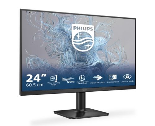 Монитор Philips 24E2N1110, 23.8" IPS WLED, 1920x1080@120Hz, 4ms GtG, 1ms MPRT, 300cd m/2, 1500:1, Mega Infinity DCR, Adaptive Sync, FlickerFree, LowBlue Mode, Tilt, D-SUB, HDMI