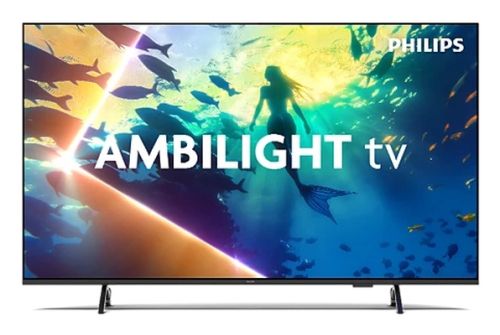 Телевизор Philips 55PUS8010/12, 55" 4K UHD LED, 3840x2160p, 60Hz, DVB-T/T2/T2-HD/C/S/S2, 60Hz, Ambilight 3, Pixel Precise UHD, HDR+, Titan OS, Dolby Atmos & DTS:X, 3*HDMI, 2*USB, VRR, 802.11ac, BT 5.2, 20W RMS, Black