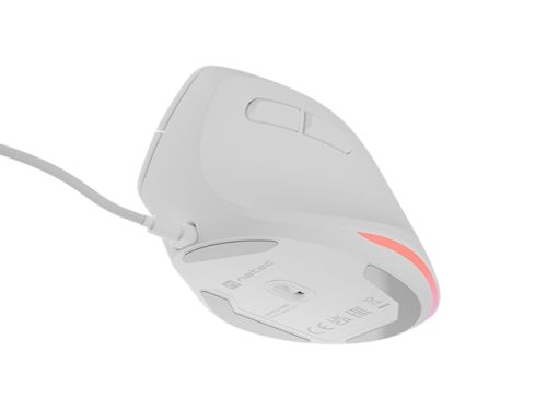 Мишка Natec Vertical Mouse Crake 2 Pro 12800DPI Optical White