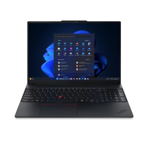 Лаптоп Lenovo ThinkPad E16 G3 Intel Core Ultra 5 225U, 12C (up to 4.8GHz, 12MB), 16GB DDR5-5600, 512GB SSD, 16" WUXGA (1920x1200) IPS AG, Intel Graphics, FHD 1080p&IR Cam, Backlit KB, WLAN, BT, FPR, 4 cell, DOS, 3Y Onsite+1Y Premier