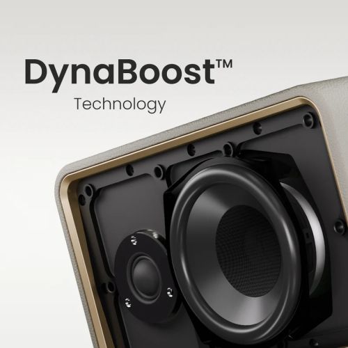 Тонколони HiFuture Passion X Latte, 100W Output (Max.Power), Built-in Powerful DSP with DynaBoost Technology, Crafted Wood Cabin, Wireless 5.4, Two-Way Full Range Speaker System, Built-in 8000mAh High-Performance Battery System, Pair to Stereo Sound Syste