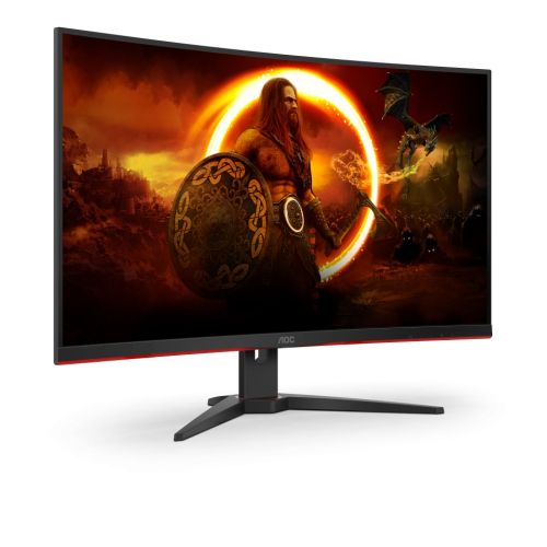 Монитор AOC C32G2ZE/BK, 31.5" Curved 1500R, VA, WLED, 1920x1080@240Hz, 4ms GtG, 1ms MPRT, 300cd/m2, 4000:1, DCR 80M:1, FreeSync, FlickerFree, Low Blue Light, Tilt, 2xHDMI, DP