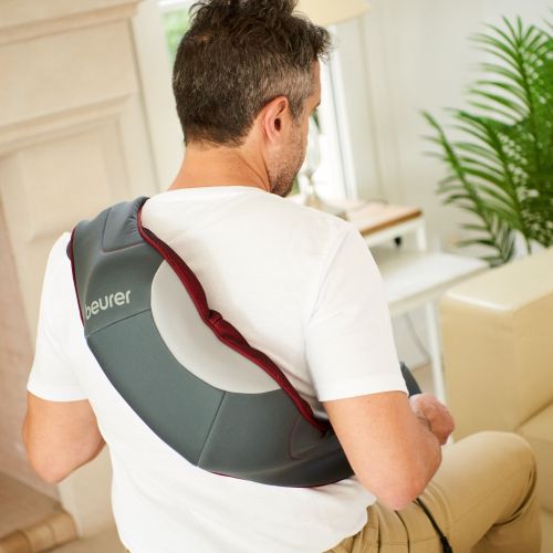 Масажор Beurer MG 151 3D Shiatsu massager;for shoulders, neck, back and legs; 3D massage heads; 8 rotating Shiatsu massage heads; Clockwise/anti-clockwise rotation; 3 levels; automatic switch-off; light and heat function