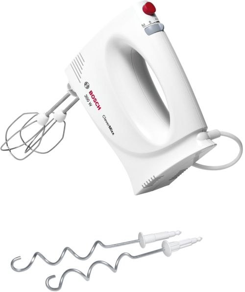 Миксер Bosch MFQ3010 Hand mixer, 300 W, 2 speed settings plus turbo function, White