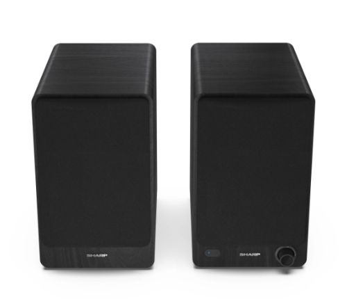 Аудио система Sharp Audio Systems CP-SS30(BK), Hifi Systems BOOKSHELF SPEAKERS 60W (2 x 30W) RMS 2, Bluetooth v5.0, USB playback, MP3 Audio decoder, RCA L/R In, 3.5mm Aux-in / line-in, Digital optical-in, Wooden speaker, Black