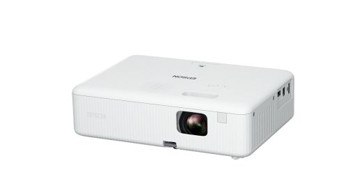 Мултимедиен проектор Epson CO-FH01, Full HD 1080p (1920 x 1080, 16:9), 3000 ANSI lumens, 16 000:1, WLAN (optional), USB 2.0, HDMI, Lamp warr: 6000h, Warr: 24 months, White + Sunne Universal Ceiling Projector Bracket, max. 20kg, extension