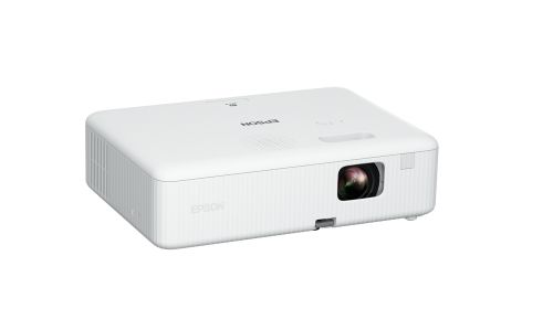 Мултимедиен проектор Epson CO-FH01, Full HD 1080p (1920 x 1080, 16:9), 3000 ANSI lumens, 16 000:1, WLAN (optional), USB 2.0, HDMI, Lamp warr: 6000h, Warr: 24 months, White + Sunne Universal Ceiling Projector Bracket, max. 20kg, extension