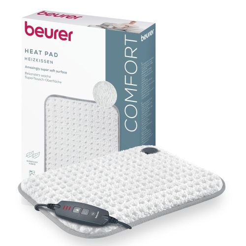 Термоподложка Beurer HK 43 Super Cosy heat pad with super soft surface;3 Illuminated temperature settings;Fast heating;Automatic switch off after 90 min;Cotton cover washable on 30°; BSS; 44(L)x33(W)