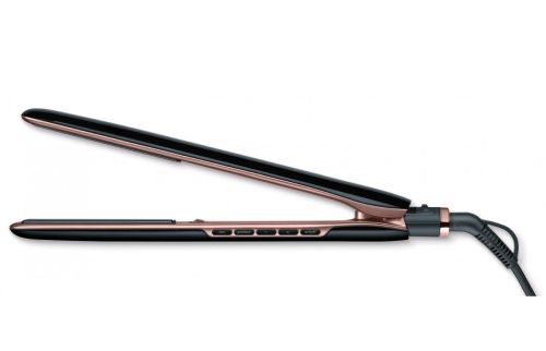 Преса Beurer HS 80 Hair straightener,triple ionic function, Magic LED display-only during operation, titanium coating, 120-200 °,memory function,safety switch-off, plate locking system,heat-resistant storage bag