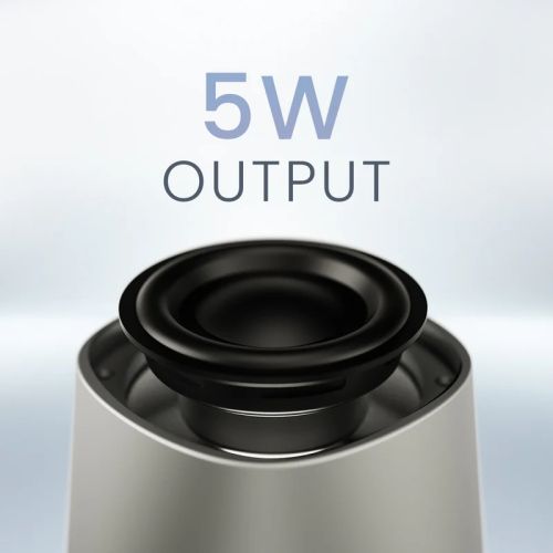 Тонколони HiFuture Mega S Silver Grey, Bluetooth 5.4, MagSafe, 5W Output, Built-in MIC support Handsfree, Pair to Play (TWS Mode), Up to 10 Hours Playtime, Wireless Charge (7.5W-15W), Phone Holder