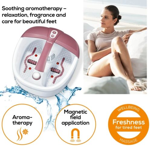 Масажор Beurer FB 35 Foot spa with aromatherapy, Foot spa with pedicure, temperature control, massage & magnetic field application; 3 attachments; 3 functions