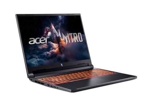 Лаптоп Acer Nitro V16, Intel  Core 9 270H(14C/20T, up to 5.80 GHz, 24MB),16" WQXGA (2560X1600) IPS 180Hz, 16GB DDR5, (1 slot free), 1000GB PCIe NVMe SSD, RTX 5070 8GB GDDR7 , WiFi 6, BT.5.2, HD Cam, Micro SD card, KB Backlit, Linux , Shale Black