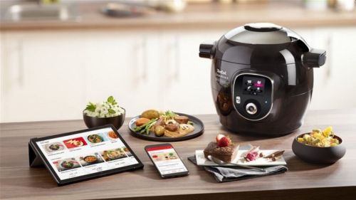 Мултикукър Tefal CY855830 Cook4me Connect + 150 BG recipes, 6L, black