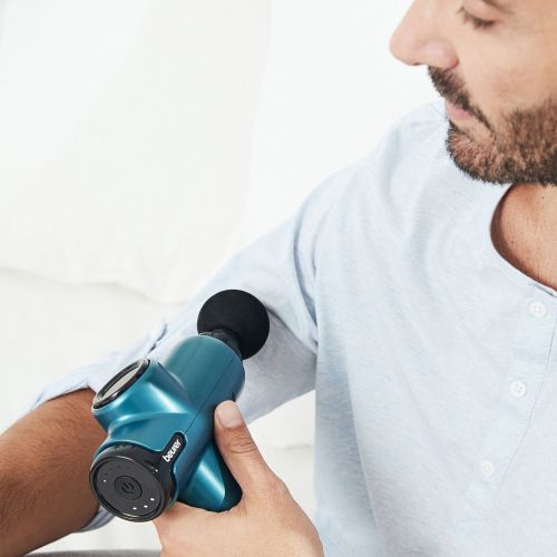 Масажор Beurer MG 99 deep tissue massager, 5 intensity levels, 4 massage attachments, Lithium-ion battery up to 5h of use, storage case