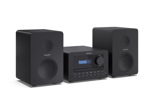 Аудио система Sharp Audio Systems XL-B520D(BK), HI-FI MICRO SYSTEM, 40 (peak), DAB+/DAB and FM radio with RDS, Bluetooth v5.0, CD player, USB MP3 playback, 3.5mm Headphone jack / line-out, wooden speaker, Black