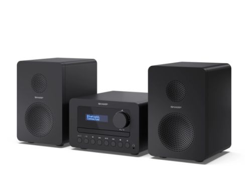 Аудио система Sharp Audio Systems XL-B520D(BK), HI-FI MICRO SYSTEM, 40 (peak), DAB+/DAB and FM radio with RDS, Bluetooth v5.0, CD player, USB MP3 playback, 3.5mm Headphone jack / line-out, wooden speaker, Black