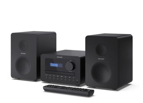 Аудио система Sharp Audio Systems XL-B520D(BK), HI-FI MICRO SYSTEM, 40 (peak), DAB+/DAB and FM radio with RDS, Bluetooth v5.0, CD player, USB MP3 playback, 3.5mm Headphone jack / line-out, wooden speaker, Black