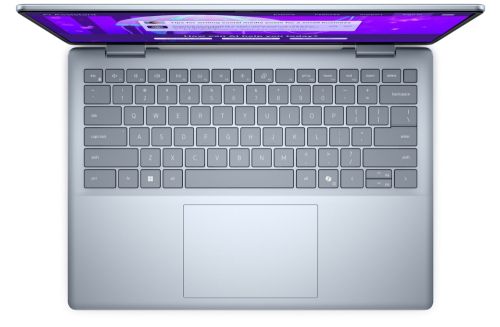Лаптоп Dell 14 Plus DB14250, Intel Ultra 7 256V (47 TOPS NPU, 8 cores, up to 4.8 GHz), 14.0" 2.5K (2560x1600) WVA/IPS 300nits AG, 16 GB: LPDDR5x, 8533 MT/s (onb), 512GB M.2 SSD, Intel Arc, FHD Cam and Mic, Wi-Fi 7, Backlit Kb, Win11 Pro, Ice Blue, 3Y CI