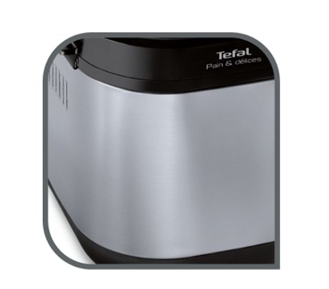 Хлебопекарна Tefal PF240E38, Pain Plaisir, Breadmaker, 500/750/1 kg, 20 programs, black/Inox, 720W, 3 Levels of firing