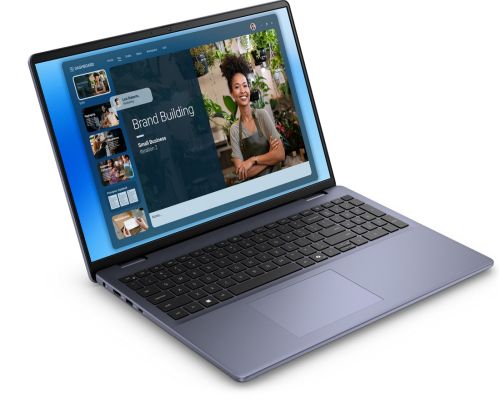 Лаптоп Dell 16 DC16251, Intel Core 7 150U (10 cores, up to 5.4 GHz), 16.0" FHD+(1920x1200) AG 300nits, 16GB, 2x8GB, DDR5, 5200 MT/s, 512GB M.2 PCIe, Intel Graphics, Cam, FPR, Wi-Fi 6E, Backlit Kb, Win 11 Pro, Aluminium, 3Y PS