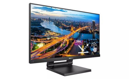 Монитор Philips 222B1TC/00, 21.5" Touch (anti-glare), IPS, WLED, 1920x1080@75Hz, 4ms GTG, 250cd m/2, 1000:1, DCR 50M:1, Adaptive Sync, FlickerFree, Low Blue Mode, 2Wx2, Tilt, Height Adjust, D-SUB, HDMI, DP, USB hub