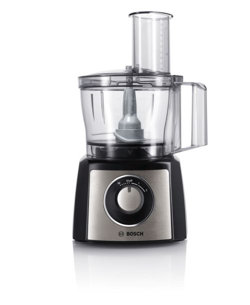 Кухненски робот Bosch MCM3501M, Food processor, MultiTalent 3, 800 W, add. Mixer attachment, Chopper, Grinder, Dough Tool, Black, Brushed stainless steel