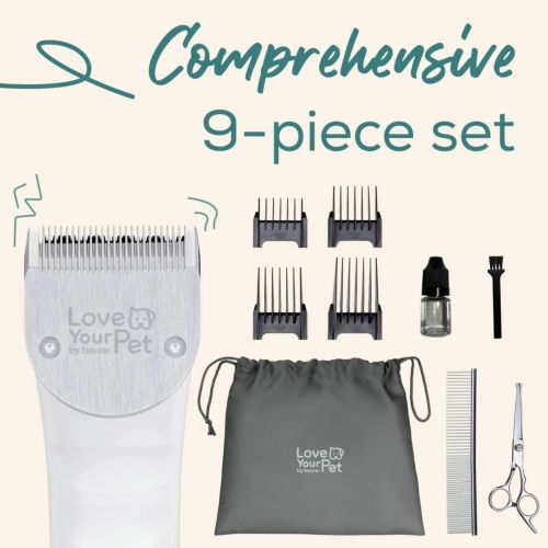 Машинка за подстригване Beurer PP 110 Fluffy Professional grooming for dogs and cats;individually adjustable cutting lengths and extra-long battery life;Quiet motor;Wide stainless steel blade