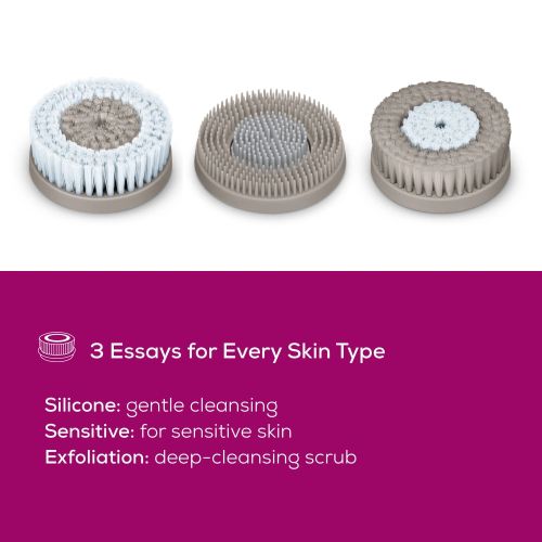 Уред за лице Beurer FC 59 Facial brush; PX7; Rechargeable battery; Incl.3 brush attachments (silicone, sensitive, exfoliating) and 1 x USB-C cable;Bi-directional rotation;2 speeds Waterproof (IPX7)