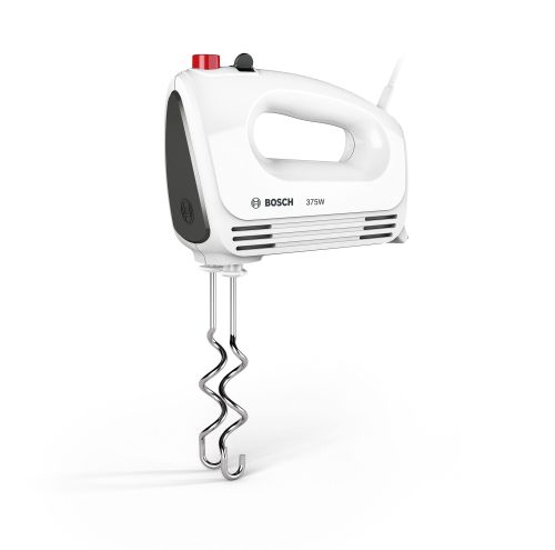 Миксер Bosch MFQ22100, Hand mixer, CleverMixx, 375 W, 4 speed settings, additional pulse/turbo setting, white/gray