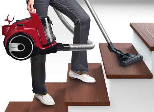 Прахосмукачка Bosch BGC05AAA2, Vacuum Cleaner, 700 W, Bagless type, 1.5 L, 78 dB(A), Energy efficiency class A, chili red/black