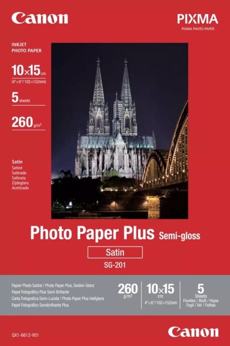 Хартия Canon SG-201 10x15cm, 5 sheets