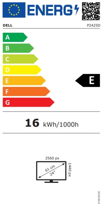 Монитор Dell P2425D, 23.8" WQHD LED, IPS Anti-Glare, 5ms, 100 Hz, 1500:1, 350 cd/m2, 2560x1440, 99% sRGB, USB-C, 3x USB 5Gbps Type-A, HDMI, Display Port, Height Adjustable, Pivot, Swivel, Tilt, Black
