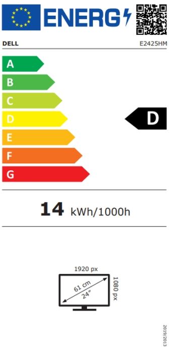 Монитор Dell E2425HM, 23.8" Edge LED Anti-Glare, IPS Panel, 5ms GTG, 100 Hz, 1000:1, 250 cd/m2, Full HD 1920x1080 Full HD, VGA, HDMI, Display Port, Tilt, Black